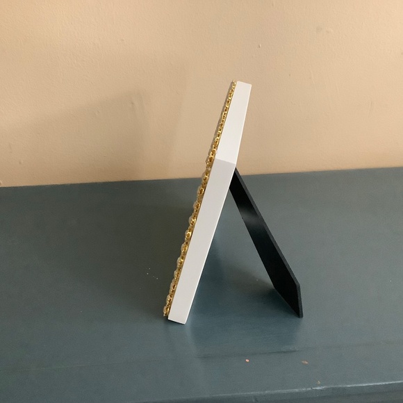 5x7 vintage Aurora borealis rhinestone button picture frame - Picture 3 of 5